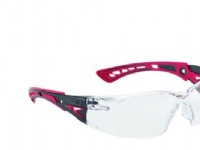 Bollé skyddsglasögon redo – Rush+ lätta och sportiga med flexibla bågar i rött/svart