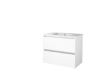 Sanibell Basicline hvid - højglans grebsfri møbelsæt 81x46cm