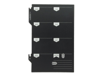Securit FB-PLAN, Melamine, Harpiks, Velcro mappe, Svart