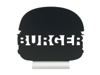 Securit® silhouet BURGER bordskilt med alufod Barn & Bolig - Bartilbehør - Menyer