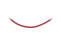 Bilde av Securit® Classic Gold Fløjlsreb Rød Med Kliklås I Rustfrit Stål