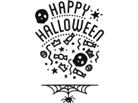 Securit® A2 windoodle Halloween vindue design