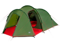 High Peak Goshawk 4 Camping Hårdram Dome/Igloo-tält 4 person(er) Canvas Grön Röd