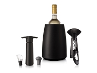 Vacu Vin Elegant vintilbehør, sort stål, 5 deler