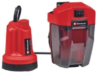 Einhell GE-SP 18 LL Li (1×4,0Ah) Batteri 0,8 Bar 4500 l/h IPX8 Svart Röd