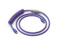 Glorious PC Gaming Race Coiled, Fiolett, 1,37 m, 1 stykker, Glorious PC Gaming Race, Flettet, USB Type-A, USB Type-C