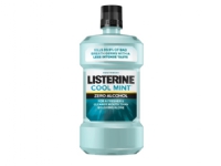 LISTERINE Cool Mint Zero Alcohol, 500 ml, Mint, Flaske, Water Sorbitol Propylene Glycol Poloxamer 407 Sodium Lauryl Sulfate Eucalyptol Benzoic Acid Sodium..., Rinse twice a day with 2/3 fluid ounce or 20 mL (4 teaspoonfuls) for 30 seconds. Do not swallow. ...