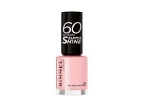 Rimmel 60 Seconds Super Shine, Rosa, All Nails on Deck, Farging, 1 stykker, Gloss, Flaske Hudpleie - Ansiktspleie - Primer