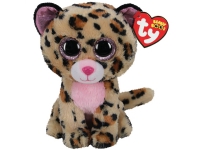 TY TY BEANIE BOOS LIVVIE- brun-rosa leopard 15cm 36367 N - A