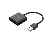 Orico SKT3-BK-BP external USB-A sound card 3 ports mini jack