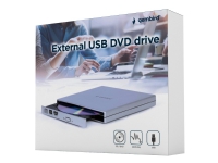 Gembird DVD-USB-02 - Platestasjon - DVD±RW (±R DL) / DVD-RAM - 8x/8x/5x - USB 2.0 - ekstern PC-Komponenter - Harddisk og lagring - Optisk driver