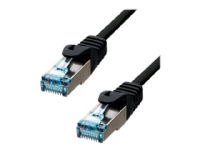 ProXtend – Patch-kabel – RJ-45 (hane) till RJ-45 (hane) – 3 m – 6 mm – S/FTP – CAT 6a – IEEE 802.3at – startad halogenfri hakfri – svart