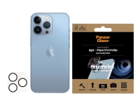 PanzerGlass™ | Fodralvänlig - Objektiv skydd för mobiltelefon - ramfarve sort | Apple iPhone 13 Pro/13 Pro Max