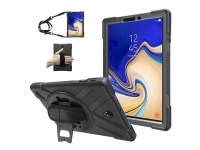 eSTUFF Defender Case – Baksidesskydd för surfplatta – robust – silikon polykarbonat – svart – 10.5 – för Samsung Galaxy Tab A (2018) (10.5 tum)