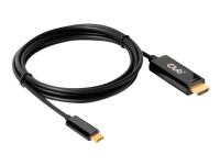 Club 3D - Adapterkabel - HDMI hann til 24 pin USB-C hann - 1.8 m - aktiv, 4 K 60 Hz (4096 x 2160) støtte PC tilbehør - Kabler og adaptere - Videokabler og adaptere