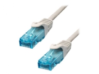 ProXtend – Patch-kabel – RJ-45 (hane) till RJ-45 (hane) – 1.5 m – 6 mm – UTP – CAT 6a – IEEE 802.3at – halogenfri formpressad hakfri tvinnad – grå