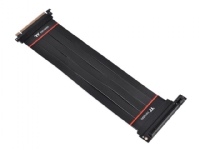 Thermaltake TT Premium PCI-E 4.0 Extender - PCI Express x16 kabel - 164 pin PCI Express (han) til 164 pin PCI Express (hun) vinklet - 30 cm - sort