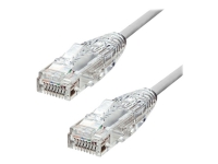 ProXtend Ultra Slim – Patch-kabel – RJ-45 (hane) till RJ-45 (hane) – 20 cm – 3.6 mm – UTP – CAT 6a – halogenfri tvinnad – grå