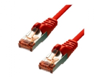 ProXtend – Patch-kabel – RJ-45 (hane) till RJ-45 (hane) – 20 cm – 5.8 mm – F/UTP (folieöverdraget oskärmat tvinnat par) – CAT 6 – formpressad hakfri tvinnad – röd