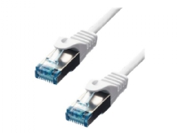 ProXtend – Patch-kabel – RJ-45 (hane) till RJ-45 (hane) – 25 cm – 6 mm – S/FTP – CAT 6a – IEEE 802.3at – halogenfri formpressad hakfri tvinnad – vit