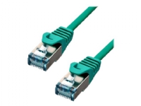 ProXtend – Patch-kabel – RJ-45 (hane) till RJ-45 (hane) – 30 cm – 6 mm – S/FTP – CAT 6a – IEEE 802.3at – halogenfri formpressad hakfri tvinnad – grön