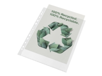 Plastlomme Esselte 100% Recycled A4+ med huller 100 µm – (100 stk.)