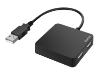 Hama - Hub - 4 x USB 2.0 - stasjonær PC tilbehør - Kabler og adaptere - USB Huber