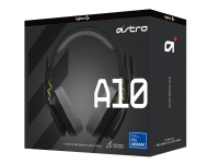 ASTRO Gaming A10 Gen 2 - Hodesett - full størrelse - kablet - 3,5 mm jakk - svart Gaming - Headset og streaming - Hodesett