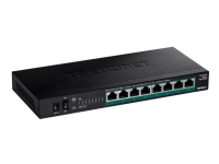 TRENDnet TPE TG380 – Switch – ohanterad – 8 x 10/100/1000/2.5G (PoE+) – skrivbordsmodell väggmonterbar – PoE+ (100 W)