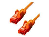 ProXtend – Patch-kabel – RJ-45 (hane) till RJ-45 (hane) – 2 m – 5 mm – UTP – CAT 6 – IEEE 802.3af – startad hakfri tvinnad – orange