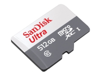 SanDisk Ultra - Flashminnekort (microSDXC til SD-adapter inkludert) - 512 GB - Class 10 - microSDXC UHS-I