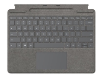 Bilde av Microsoft Surface Pro Signature Keyboard - Tastatur - Med Styreplate, Akselerometer, Lagrings- Og Ladebakke For Surface Slim Pen 2 - Qwerty - Nordisk (dansk/finsk/norsk/svensk) - Platina - Kommersiell - For Surface Pro 8, Pro X