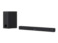 Sharp HT-SBW110 - Lydplankesystem - 2,1 kanaler - trådløs - Bluetooth - svart