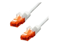 ProXtend – Patch-kabel – RJ-45 (hane) till RJ-45 (hane) – 10 m – 5 mm – UTP – CAT 6 – IEEE 802.3af – startad hakfri tvinnad – vit