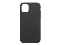 eSTUFF – Fodral för mobiltelefon – silikon – silkeslen svart – för Apple iPhone 11