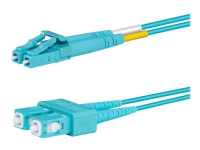 Lanview – Patch-kabel – LC/UPC-multiläge (hane) till SC/UPC-multiläge (hane) – 5 m – 2 mm – fiberoptisk – duplex – 50/125 mikron – OM3 – halogenfri – havsblå