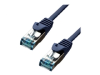 ProXtend – Patch-kabel – RJ-45 (hane) till RJ-45 (hane) – 15 m – 6 mm – SFTP PiMF – CAT 6a – IEEE 802.3at – halogenfri formpressad hakfri tvinnad – blå