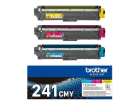 Brother TN241CMY – 3-pack – gul cyan magenta – original – tonerkassett – för Brother DCP-9015 DCP-9020 HL-3140 HL-3150 HL-3170 MFC-9140 MFC-9330 MFC-9340