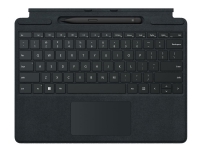 Bilde av Microsoft Surface Pro Signature Keyboard - Tastatur - Med Styreplate, Akselerometer, Lagrings- Og Ladebakke For Surface Slim Pen 2 - Qwerty - Engelsk - Svart - Kommersiell - Med Slim Pen 2 - For Surface Pro 8, Pro X