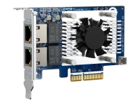 QNAP QXG-10G2TB – Nätverksadapter – PCIe 3.0 x4 låg profil – 10Gb Ethernet x 2 – för QNAP QSW-2104-2T QSW-M1208-8C QSW-M2116P-2T2S QSW-M408-4C