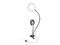 Dörr LED Selfie Ring Light SLR-16 Bi-color - Lys på kamera - 1 hoder x 64 lampe - LED - DC