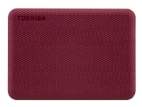 Toshiba Canvio Advance – Hårddisk – 1 TB – extern (bärbar) – 2,5 – USB 3.2 Gen 1 – röd