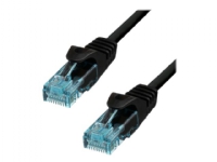 ProXtend – Patch-kabel – RJ-45 (hane) till RJ-45 (hane) – 1.5 m – 6 mm – UTP – CAT 6a – IEEE 802.3at – halogenfri formpressad hakfri tvinnad – svart