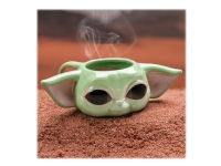Paladone Star Wars The Mandalorian - Mugg - Storlek 21 x 10 cm - Höjd 8 cm - 350 ml - 3D The Child (Baby Yoda)
