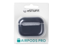 eSTUFF Silicone Case – Fodral för trådlösa hörlurar – silikon – midnattsblå – för Apple AirPods Pro