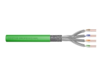 DIGITUS Professional - Samlet kabel - 100 m - 7.9 mm - S/FTP - simpleks - CAT 8.2 - halogenfri - grønn