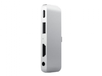 Satechi Aluminum Type-C Mobile Pro Hub Adapter – Dockningsstation – USB-C – HDMI