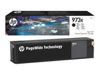 HP 973X – High Yield – Svart – Original – PageWide – Patron – för PageWide Managed MFP P57750 P55250  PageWide Pro 452 477