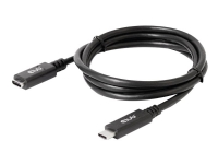 Club 3D CAC-1531 – USB-förlängningskabel – USB-C (hane) till USB-C (hona) – 20 V – 3 A – 1 m – dubbelriktad 4K60Hz stöd