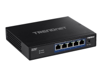 TRENDnet TEG-S750 – Switch – ohanterad – 5 x 10GBase-T – skrivbordsmodell väggmonterbar